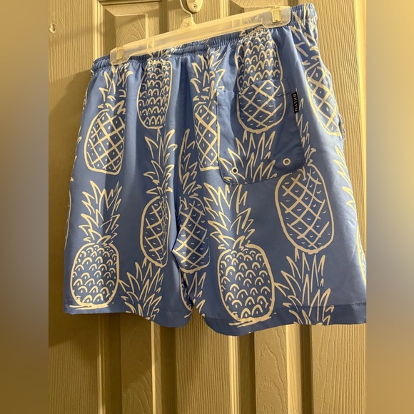 Brooklyn Cloth Mens Swim Trunks elastic waist front pockets Size Large - Picture 5 of 10